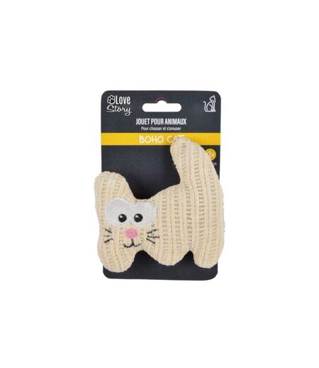 Jouet Peluche pour Chat Boho Cat 12cm Naturel