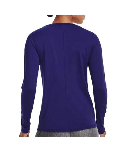 T-shirts Manches Longues Violet Femme Under Armour Armour Long Sleeve - L