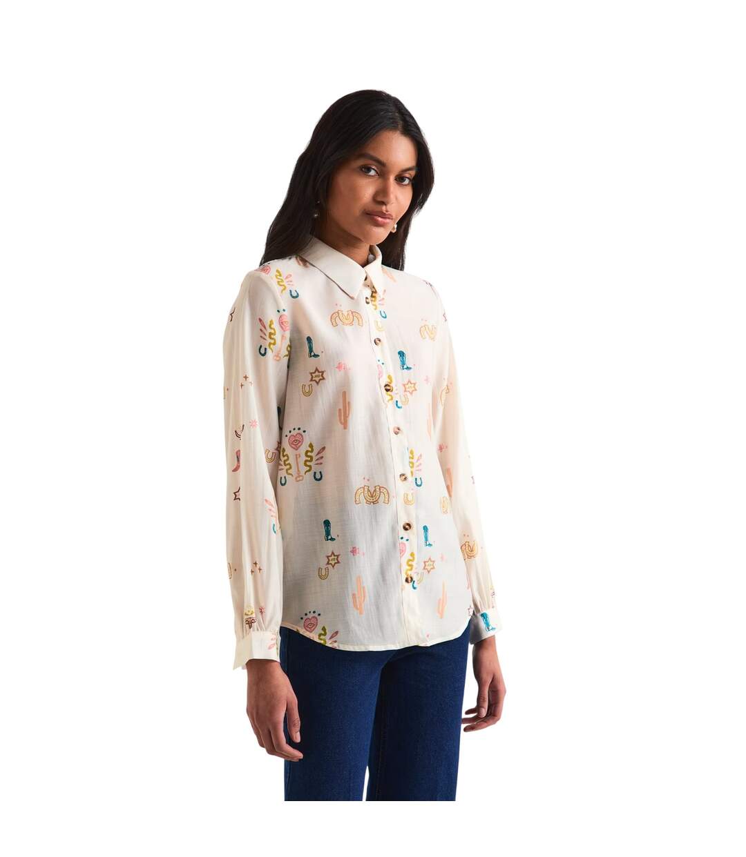 Womens/ladies Embroidered Logo Shirt Multicoloured Never Fully Dressed-4