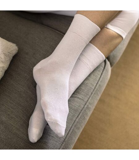 6 Pack Ladies Non Elastic Bamboo Diabetic Socks