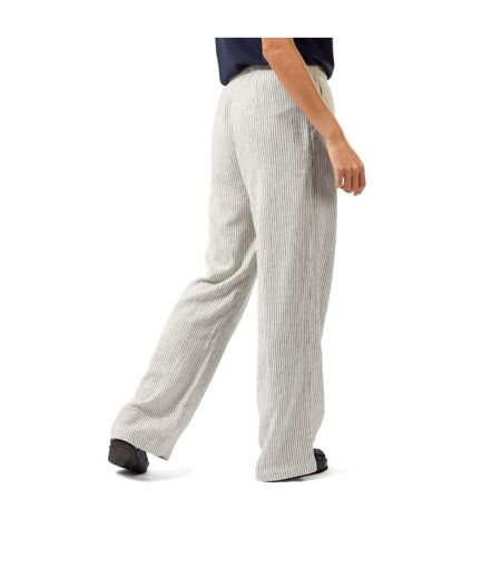 Craghoppers Womens/Ladies Linah Striped Lounge Pants (Cool White/Navy) - UTCG1573