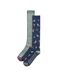 Pack Of 4  Womens/ladies Floral Stripes Socks  Multicoloured Ex Store-4