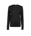 Womens/ladies Crew Neck Sweatshirt Black Tee Jays-1