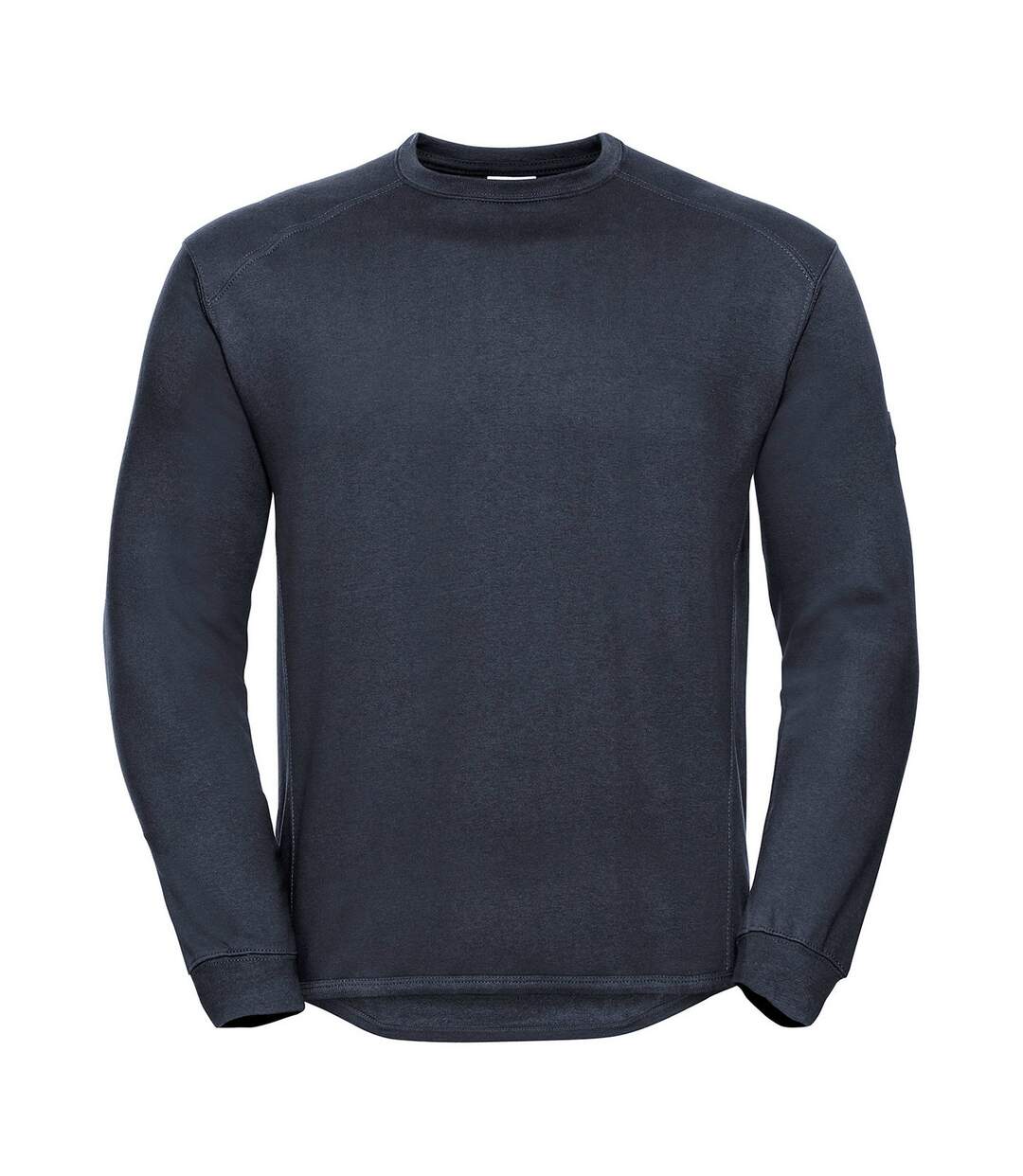 Mens Spotshield Heavy Duty Crew Neck Sweatshirt French Navy Russell-1