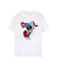 Disney T-shirt boyfriend en coton Mickey Mouse Goal Striker Pose Womens/Ladies (Blanc) - UTBI38579-1