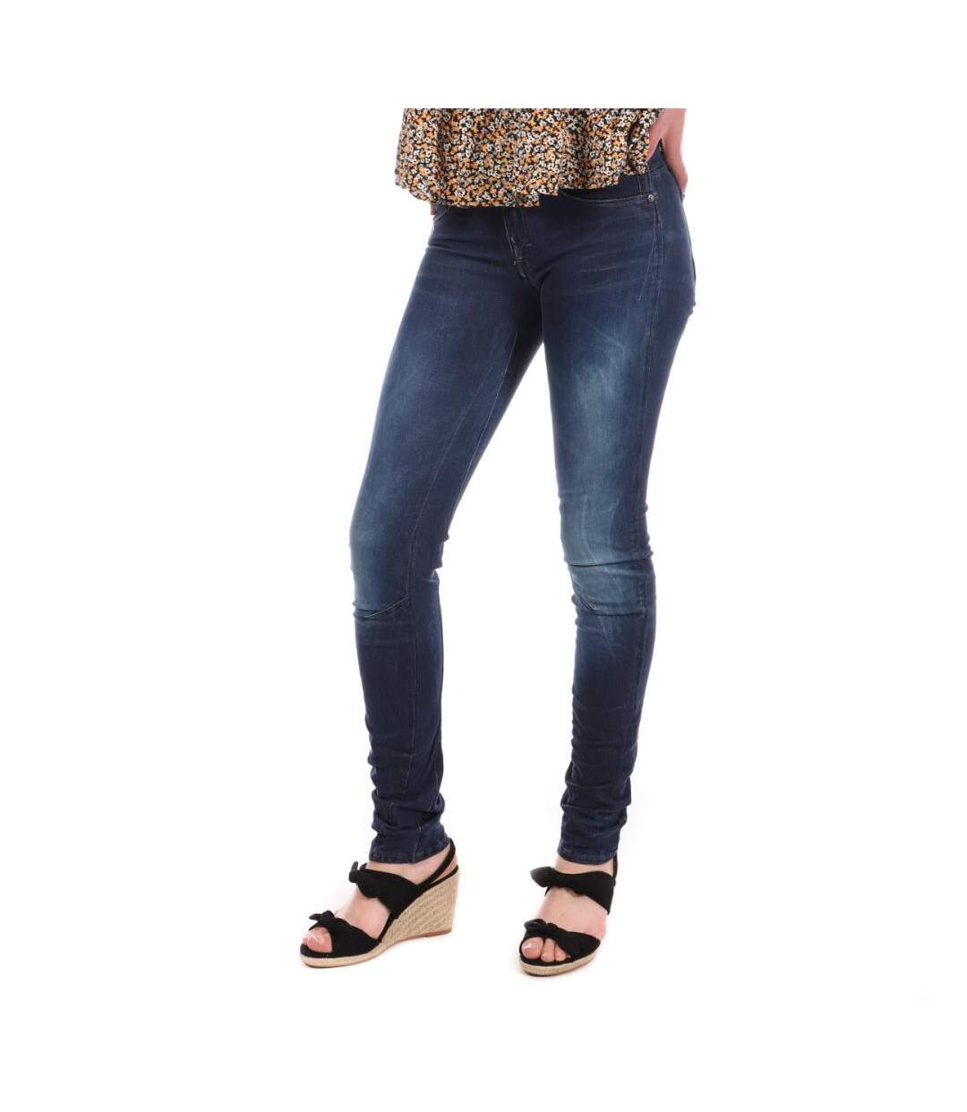 Jean slim bleu denim femme g-star arc 3d - w24-l32-1