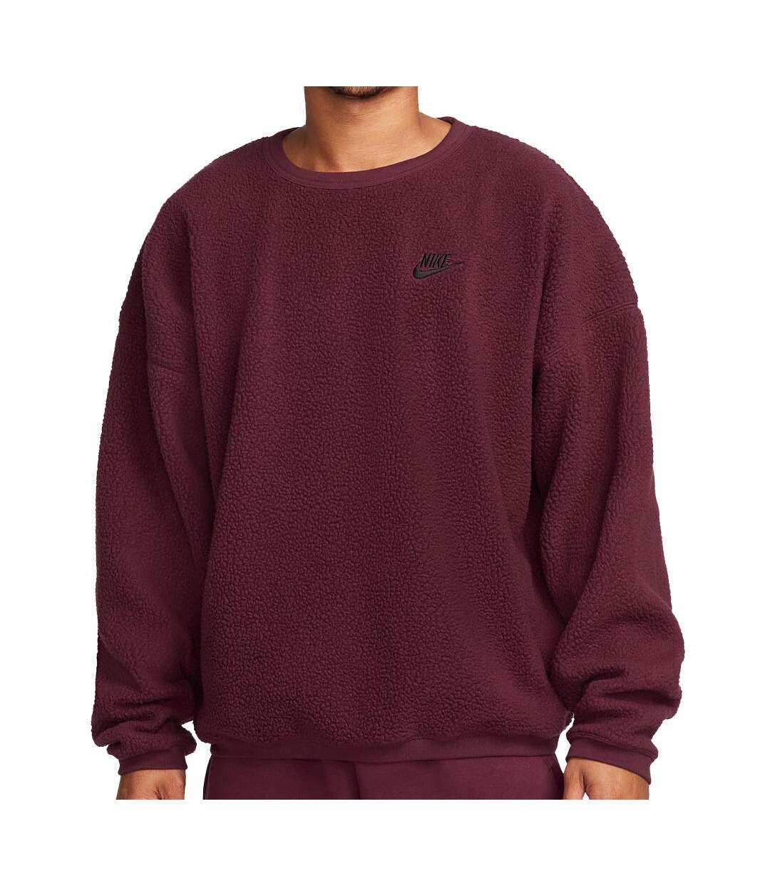 Sweat Bordeaux Homme Nike Sherpa - L-1