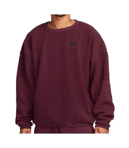 Sweat Bordeaux Homme Nike Sherpa - L