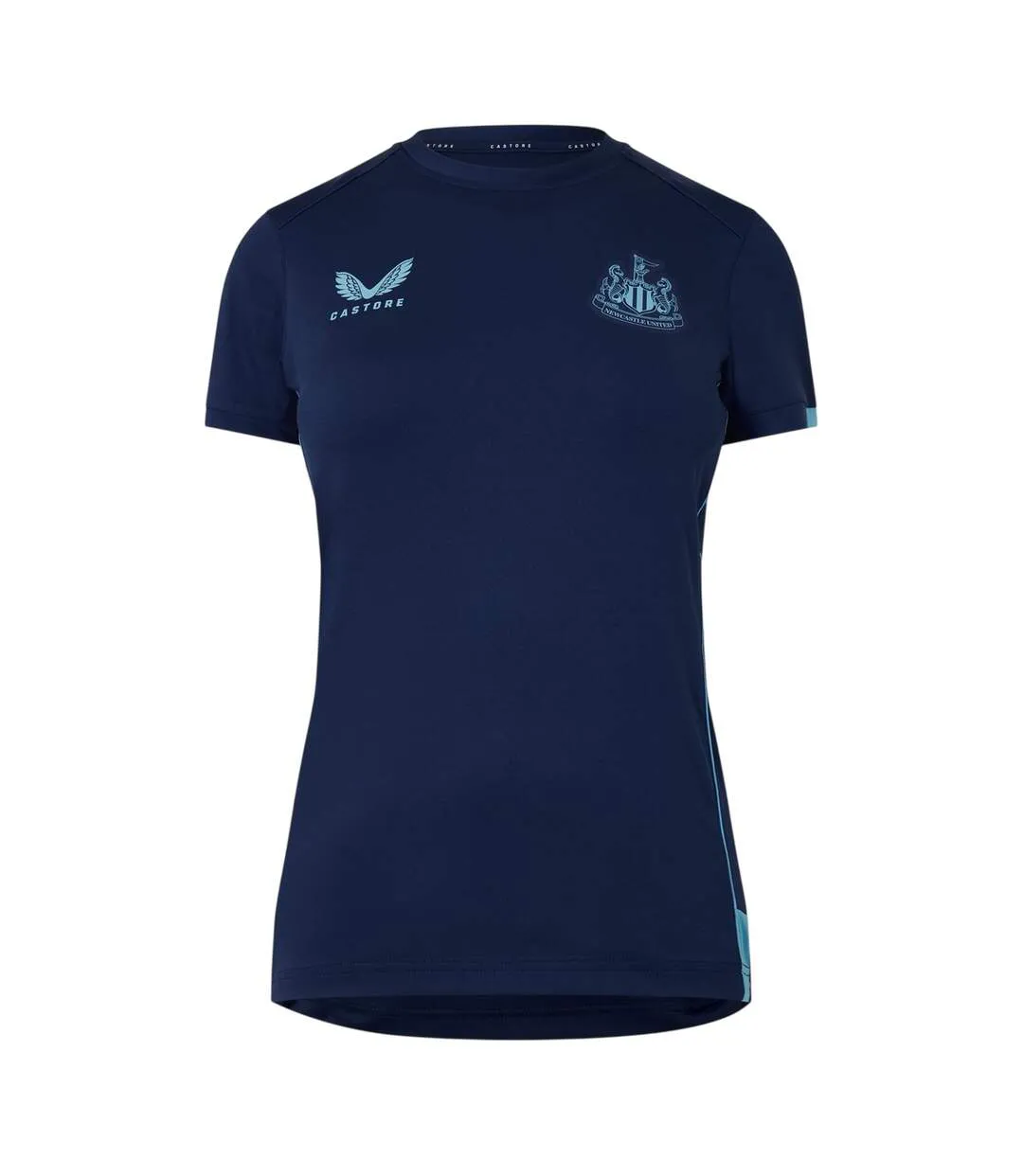 Womens/ladies Newcastle United Fc Sport T-shirt Blue Castore-1