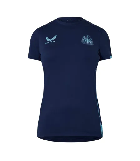 Womens/ladies Newcastle United Fc Sport T-shirt Blue Castore