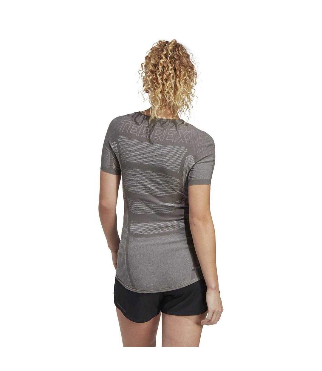 T-shirt Terrex Drynamo Femme Gris Blanc Adidas-3