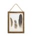Déco Murale Bombée Plumes Jonas 34cm Marron-1