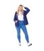 Veste De Survêtement Femme Bleu Marine Be You-4