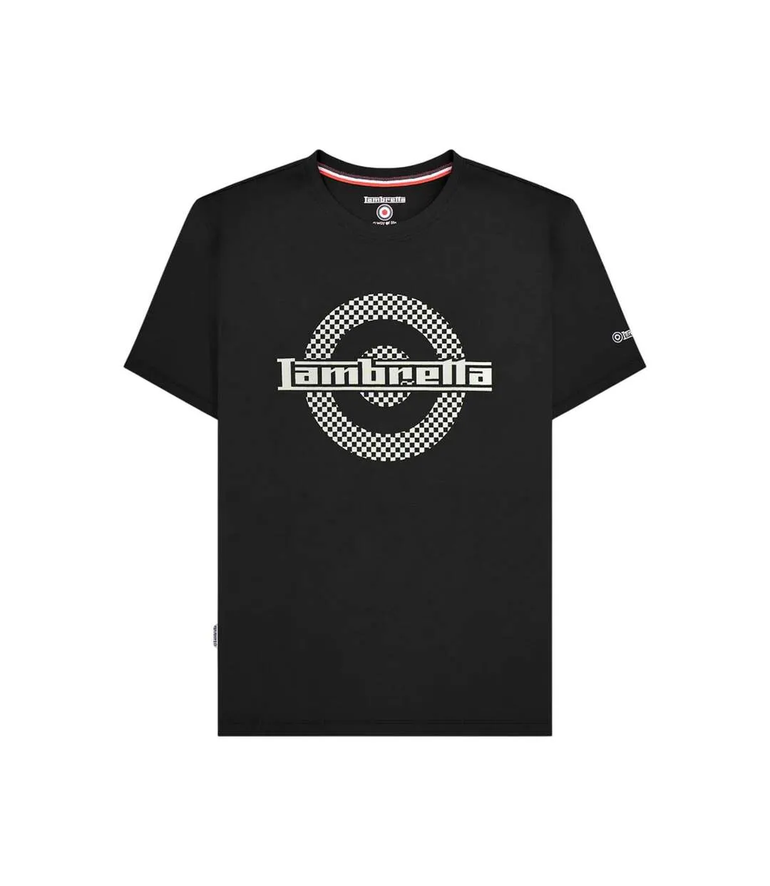 T-shirt Motif/style Cible Homme Noir Lambretta-2