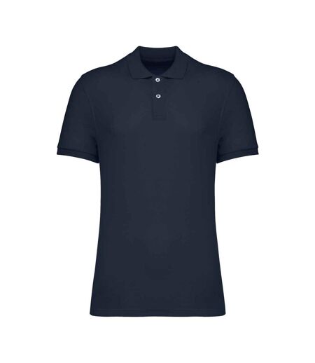 Mens pique polo shirt navy Native Spirit