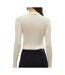 Polo manches longues écru femme vero moda mohana - l-2