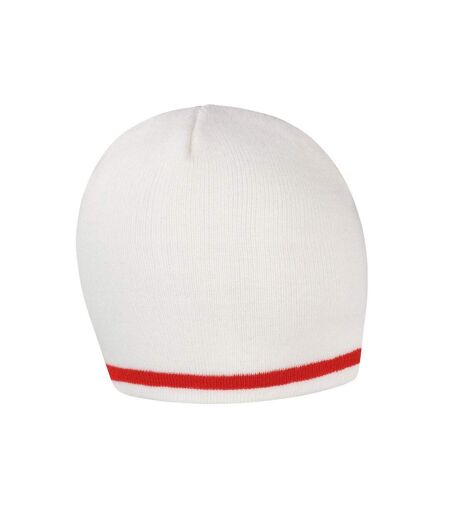 Bonnet National Adulte Blanc Rouge Result Winter Essentials