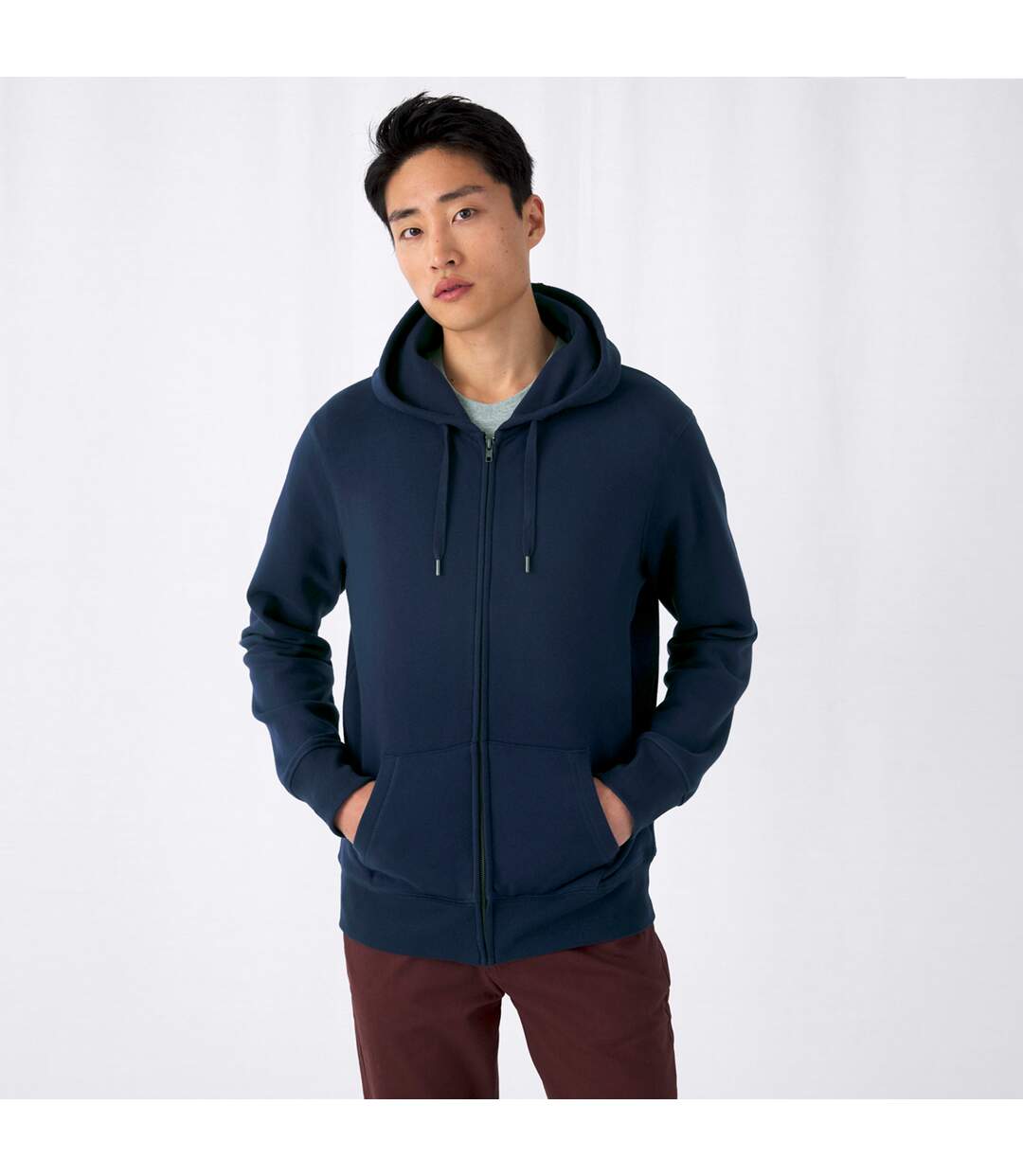 Veste à capuche king homme bleu marine B&C-3