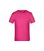 T-shirt active enfant rose James and Nicholson-1
