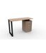 Bureau James - 120x50x75cm - Marron et Noir