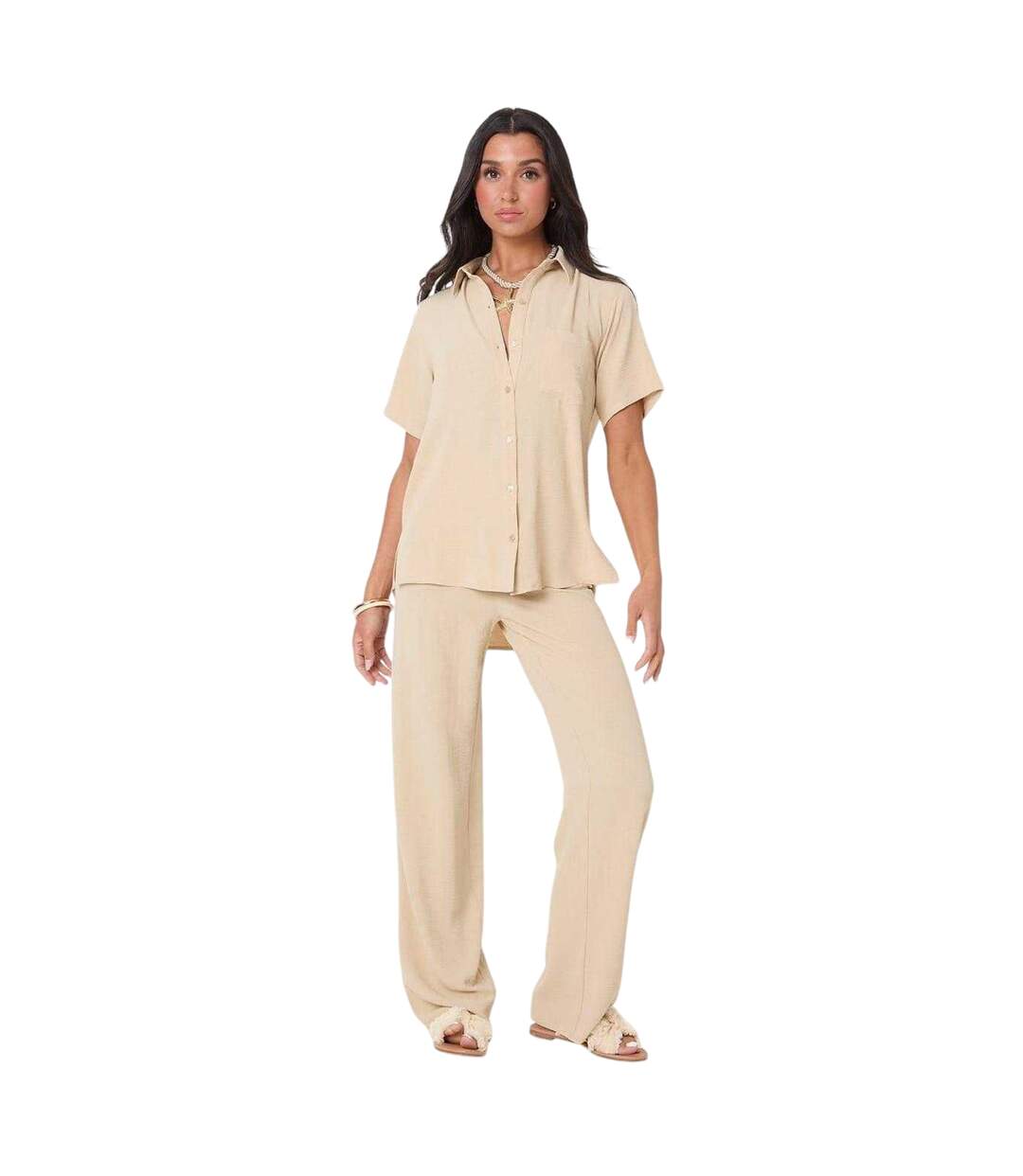 Pantalon Femme Beige I Saw It First-1