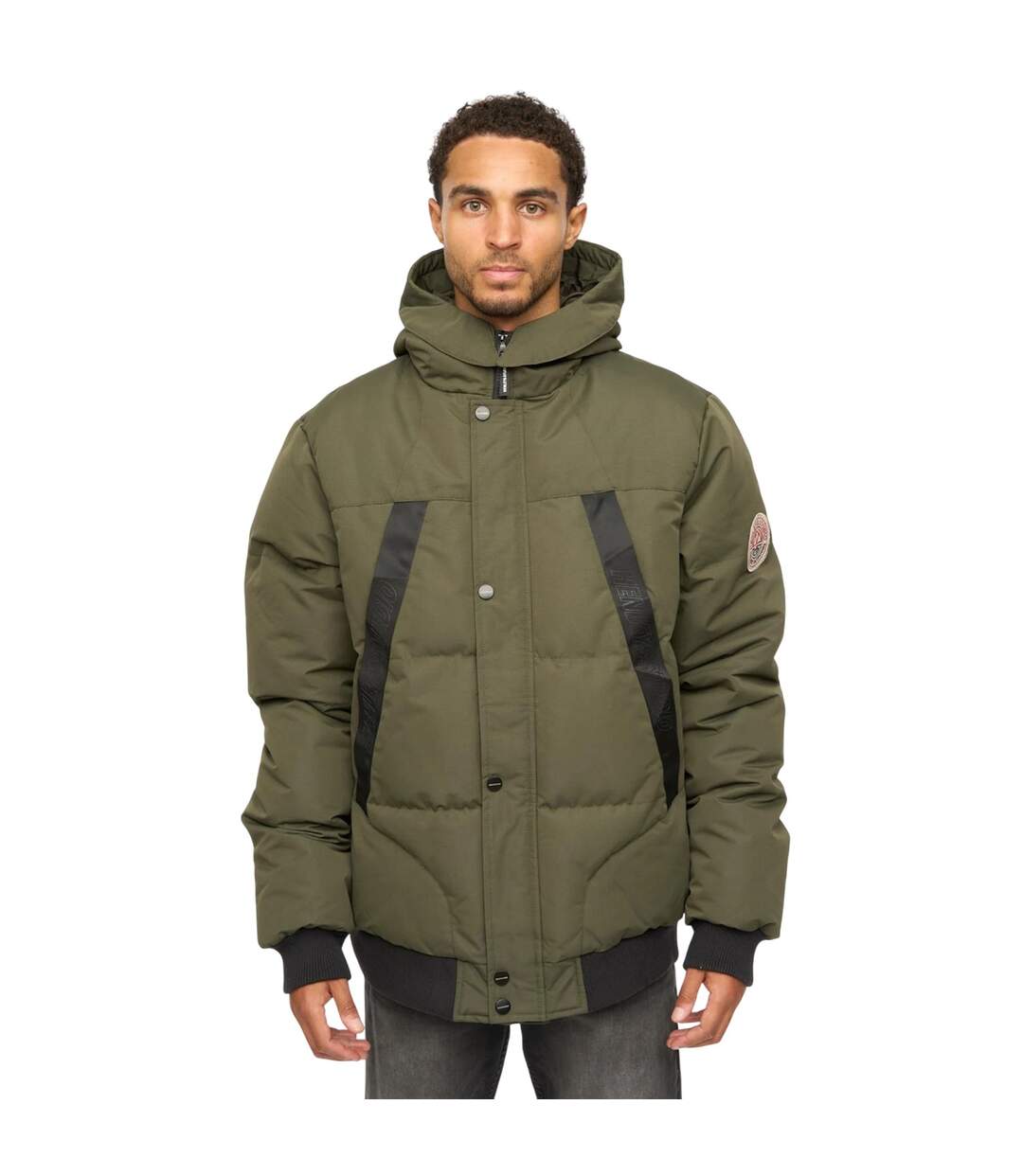 Blouson Aviateur Traction Homme Vert Kaki Henleys-2