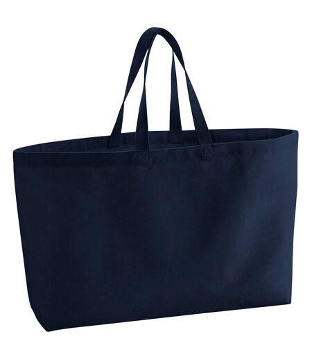 Canvas Oversized Tote Bag One Size French Navy Westford Mill