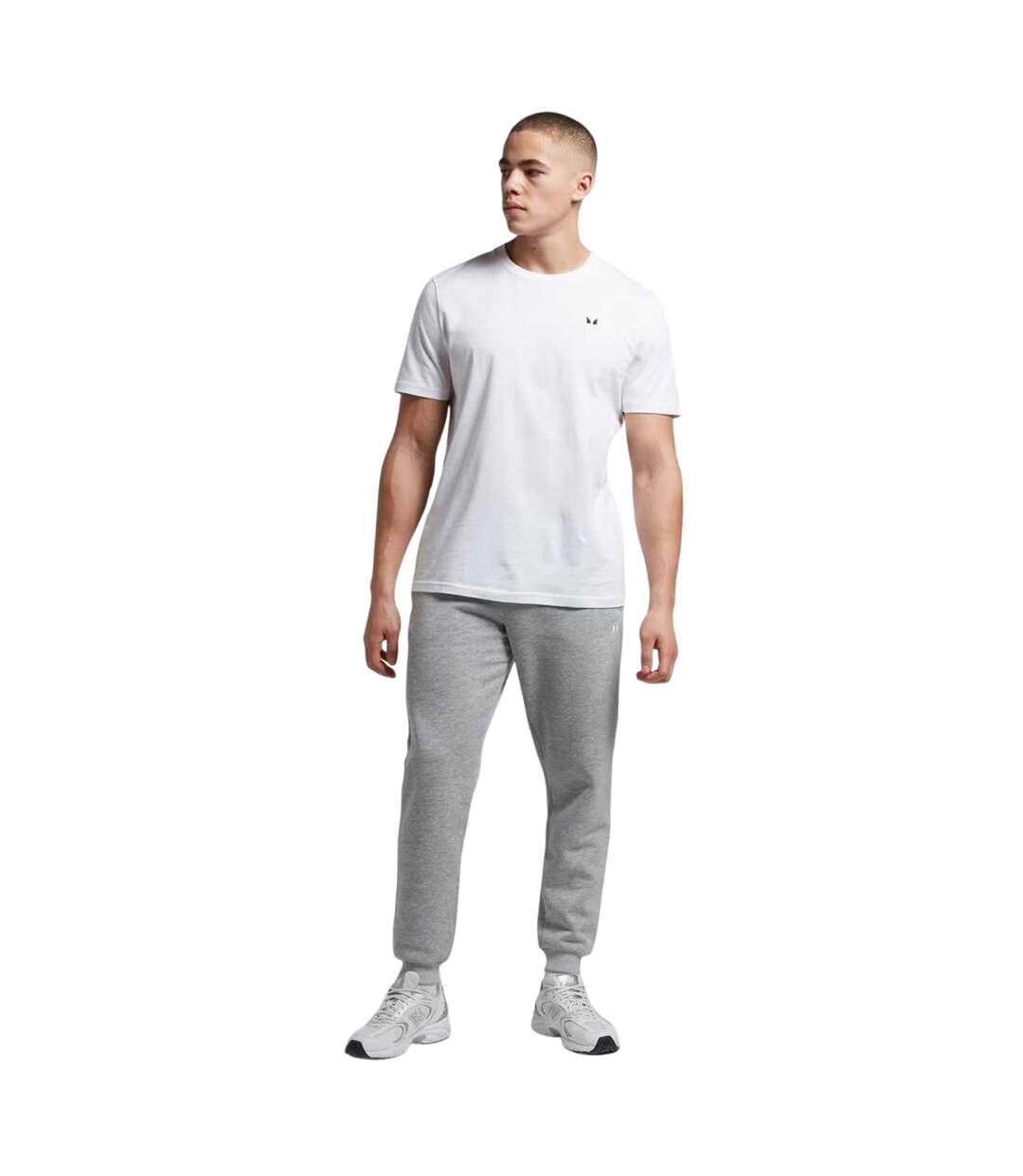 Mens Logo Crew Neck Regular T-shirt White MyProtein-3