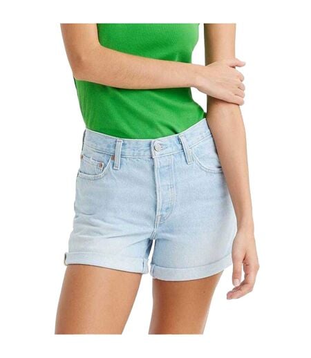 Short Femme Bleu Clair Levis