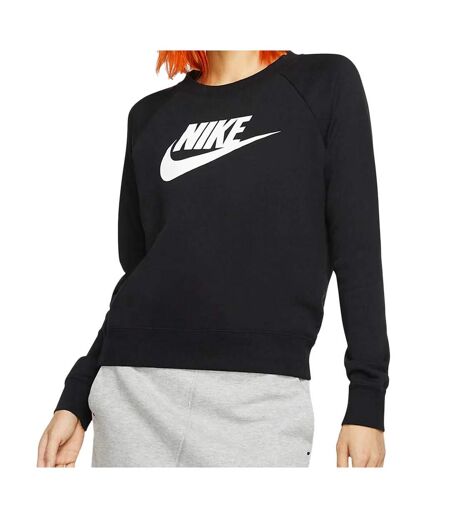 Sweat Noir Femme Nike Crew - S