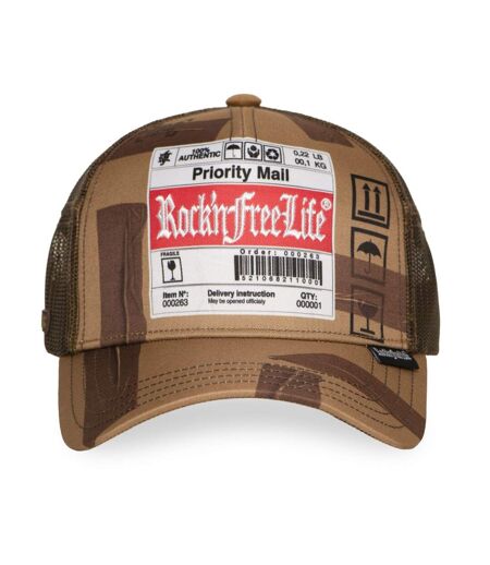 Casquette trucker imprimée avec filet Traveler Rock'n Free Life