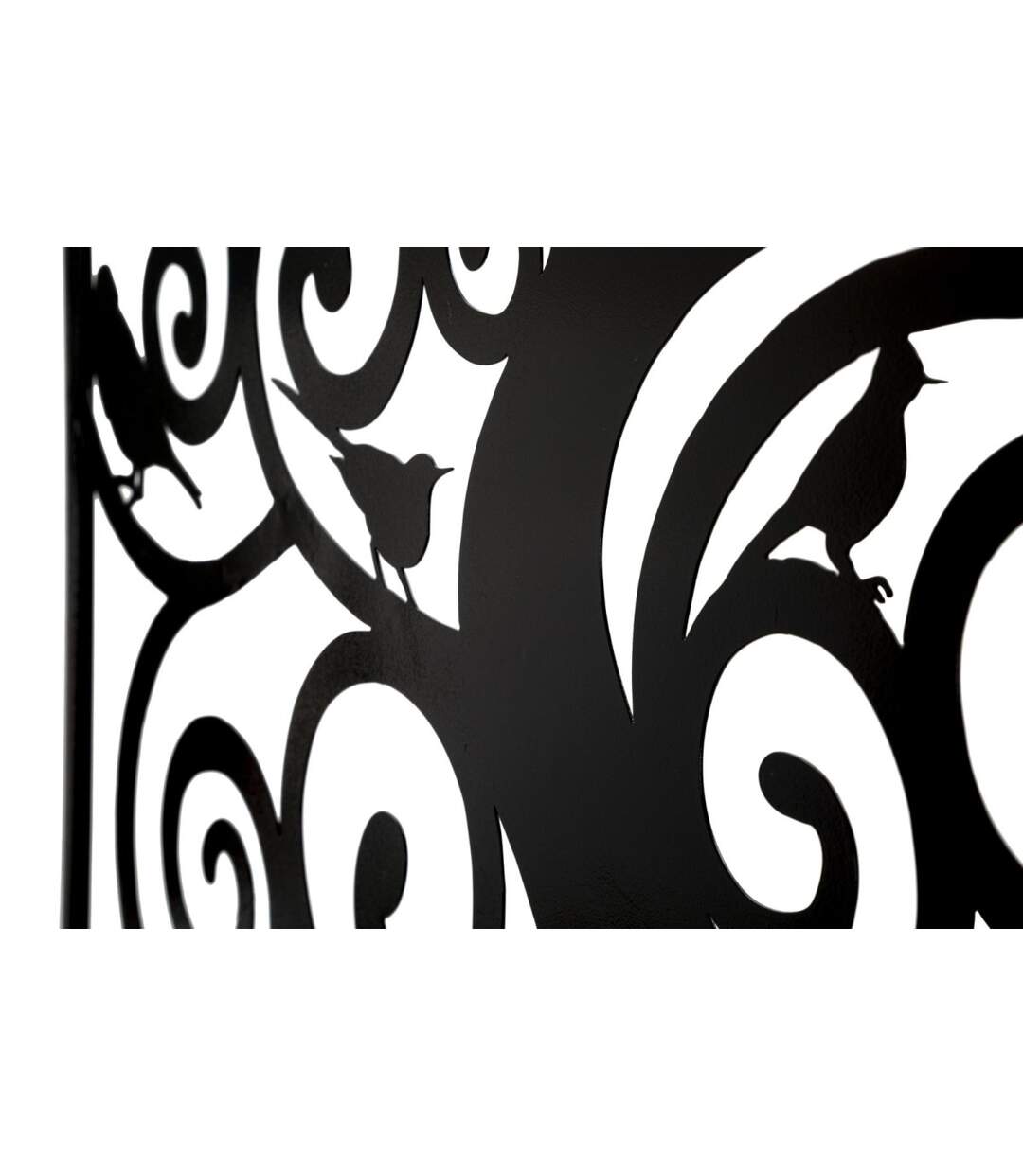 Décoration Murale Encadrée en Métal Three 70cm Noir-4