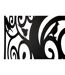 Décoration Murale Encadrée en Métal Three 70cm Noir-4