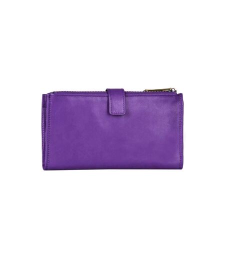 Katana - Portefeuille femme medium en cuir - violet - 8757