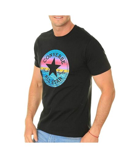 T-shirt noir homme converse standard chuck patch fill - l