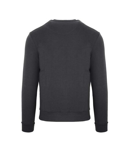Mens Crew Neck Regular Sweatshirt Antracite Aquascutum