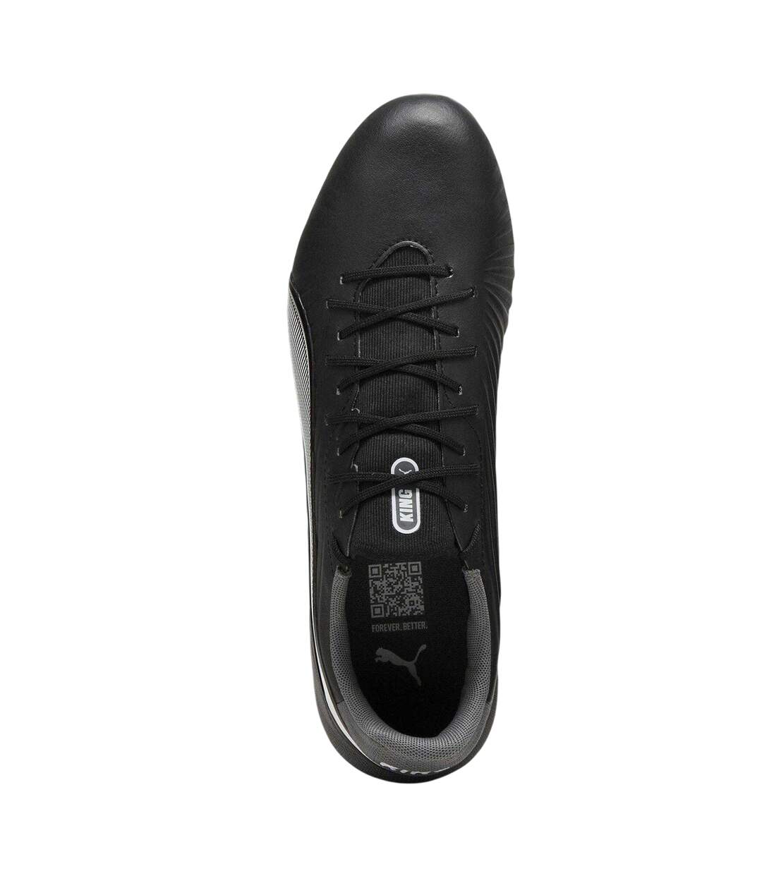 Mens King Match Firm Ground Football Boots  Black White Puma-4