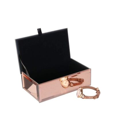 Boîte à bijoux cuivré effet miroir