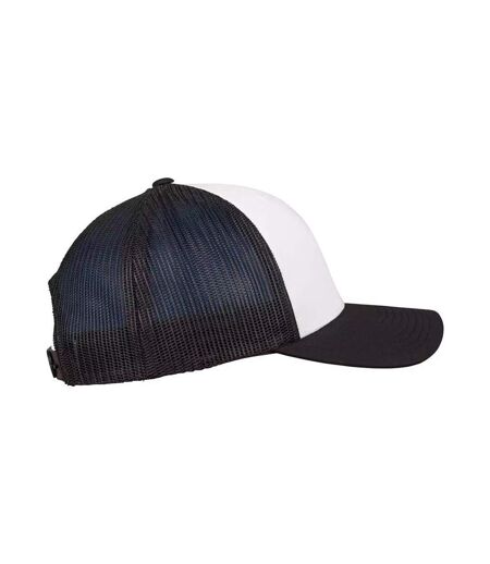 Casquette Trucker Retro Noir Blanc Flexfit