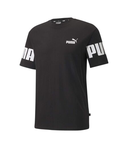 T-shirt Noir Homme Puma Power Colorblock