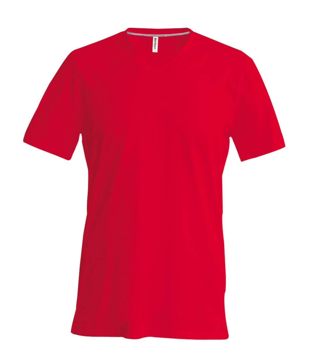 T-shirt manches courtes col V - K357 - rouge - homme