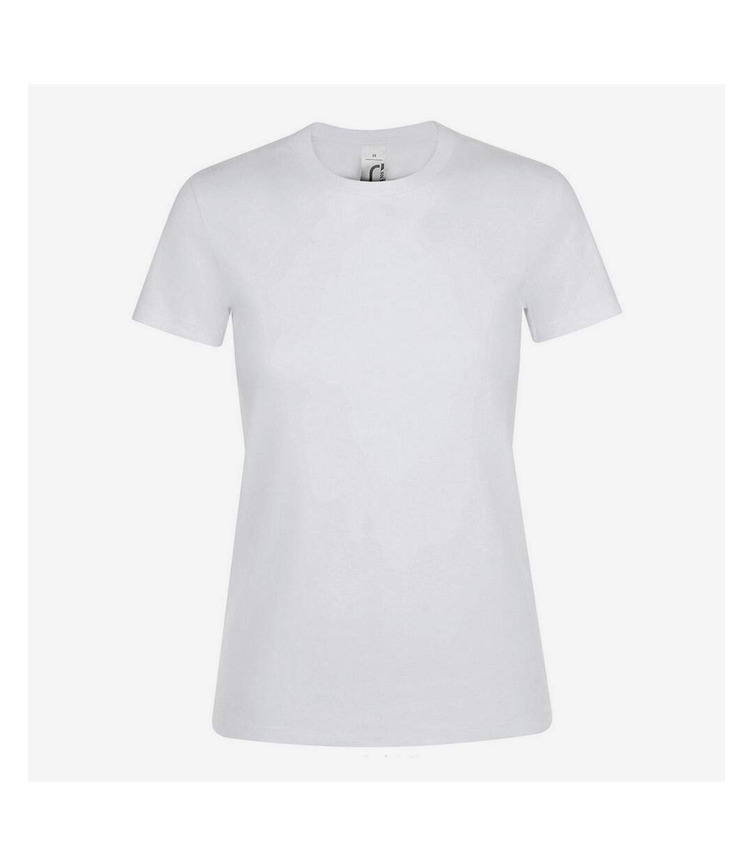 T-shirt manches courtes regent femme blanc SOLS