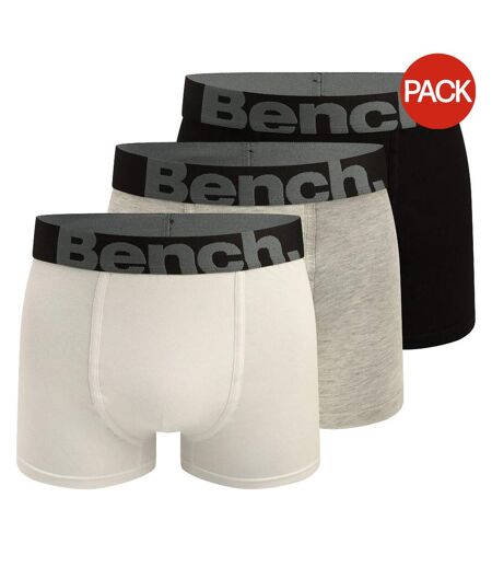 Pack Of 3  Mens Conan Boxer Shorts  Black Grey White Bench
