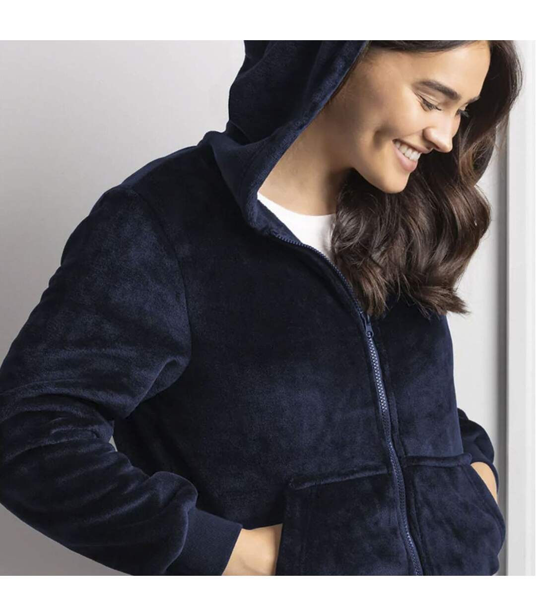 Heat Holders - Femme Couverture à Capuche Grand Taille Polaire Zippée-3