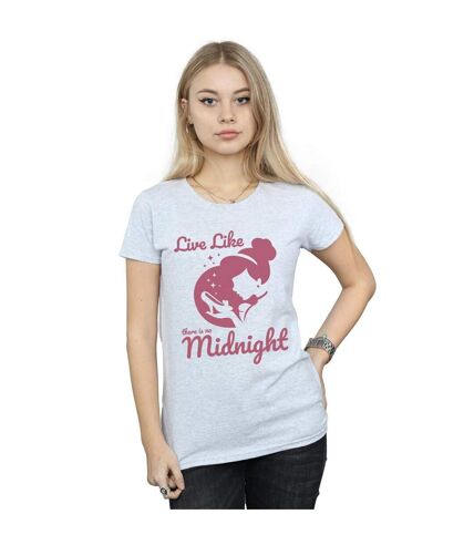 Disney Princess Womens/Ladies Cinderella No Midnight Cotton T-Shirt (Sports Grey)