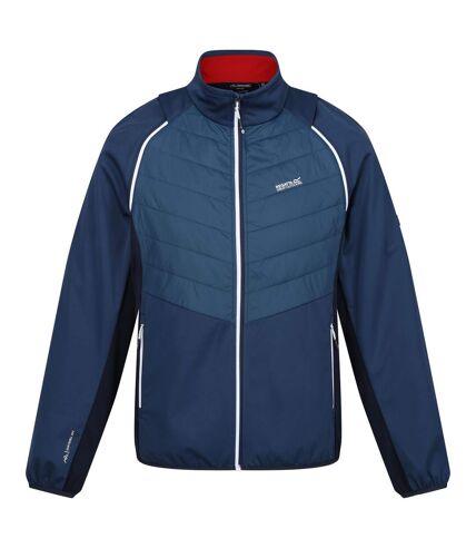 Regatta - Veste hybride STEREN - Homme (Denim sombre / Bleu marine / Rouge danger) - UTRG10503