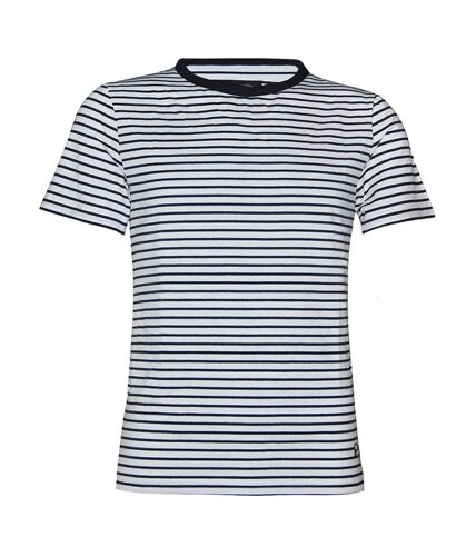 T-shirt Rayé Marinière Blanc/Bleu Manches Courtes