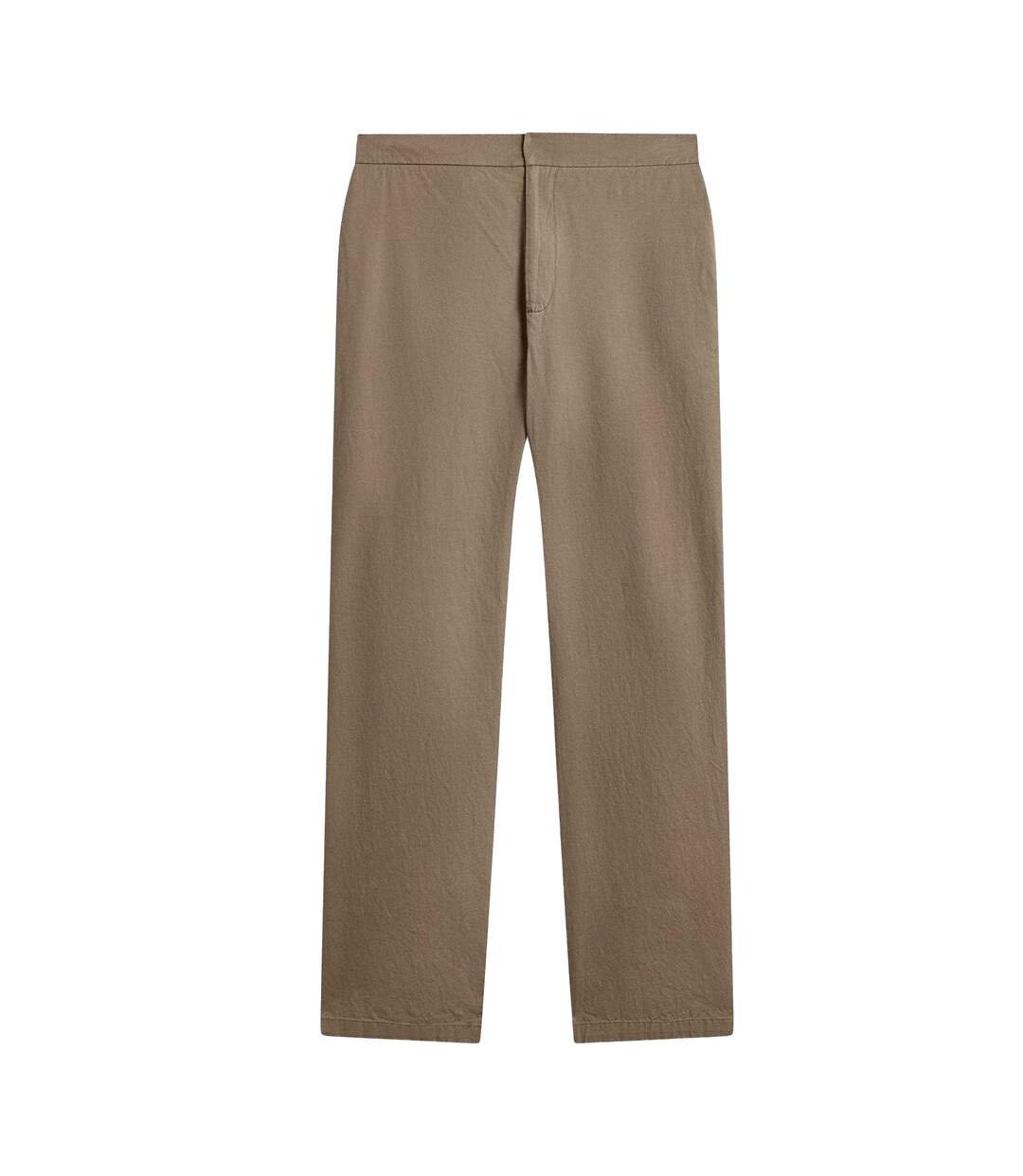 Mens Straight Leg Trousers Brown Ted Baker-2