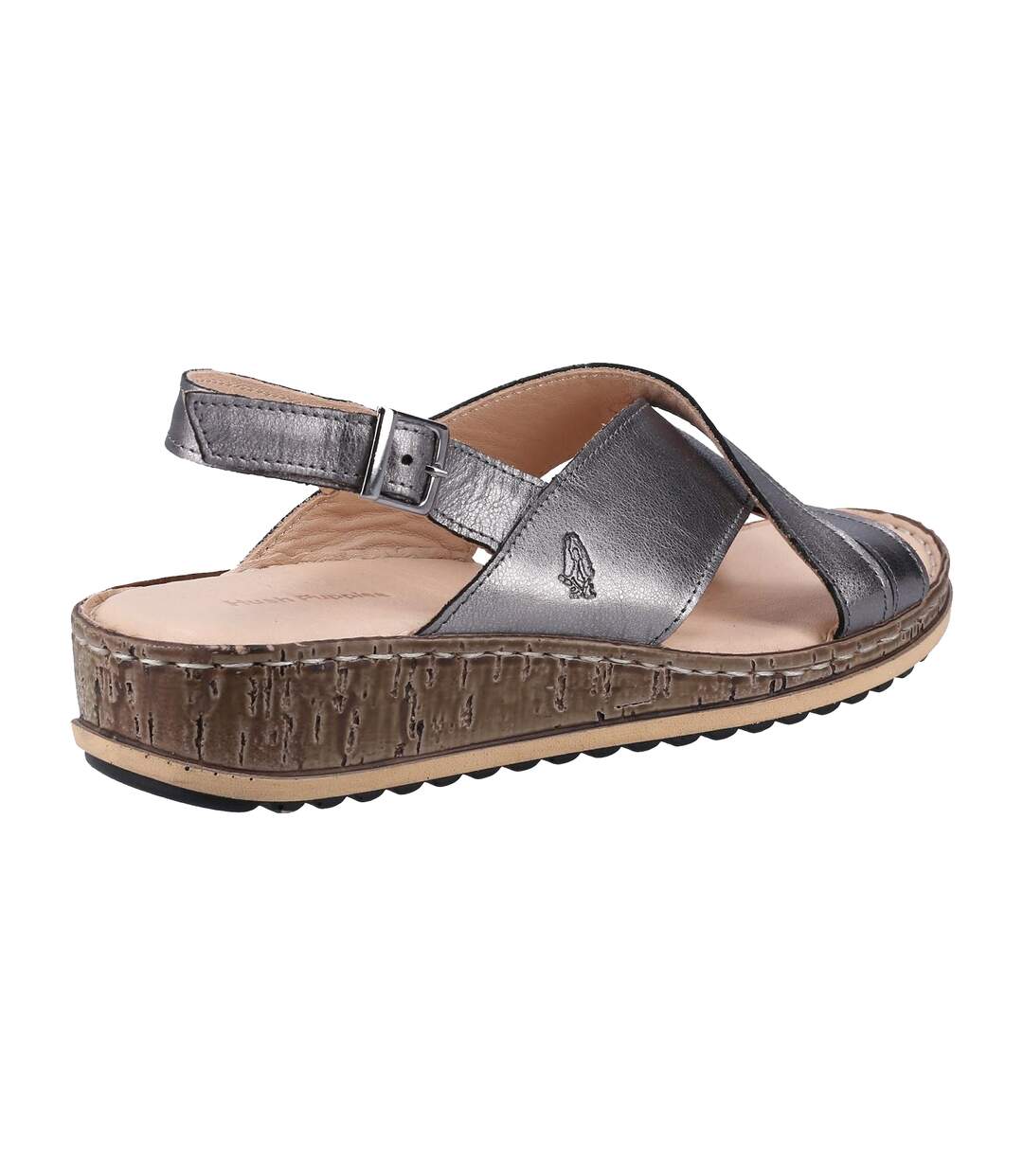 Sandales compensées elena femme étain Hush Puppies