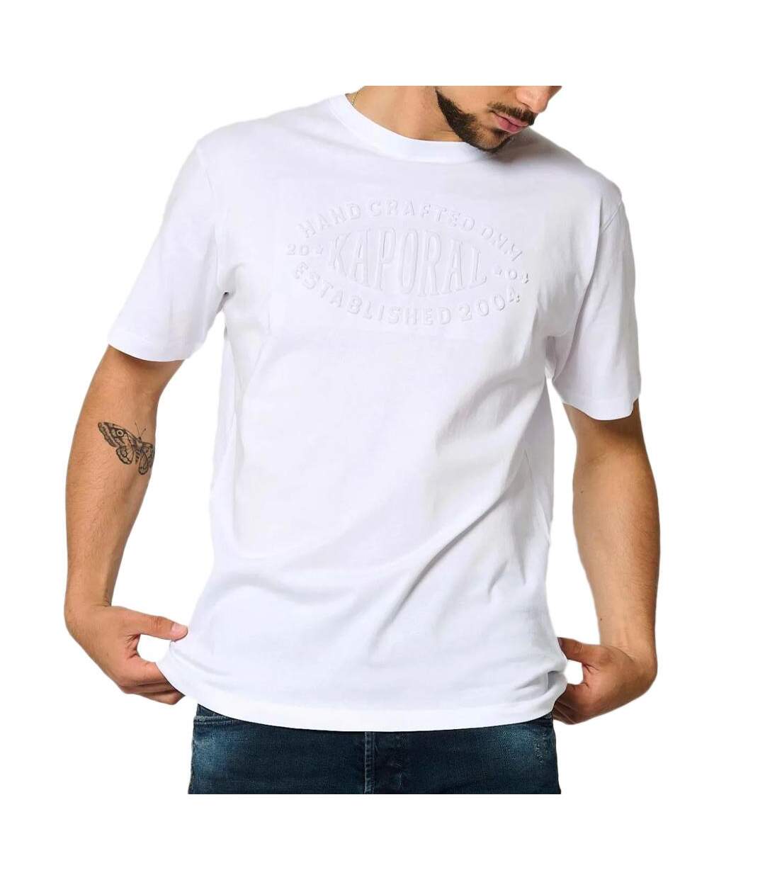 T-shirt blanc homme kaporal valdo-1